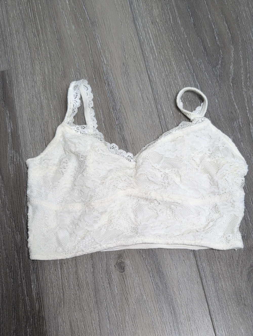 Gilly Hicks Lace Bralette in Ivory White